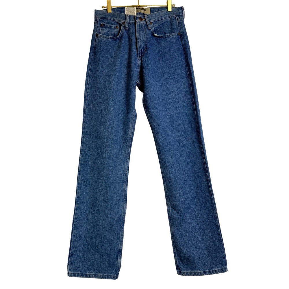Wrangler Authentics Mens‎ Blue Denim Straight Leg Jeans Size 28x32 - Picture 4 of 11